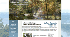 Desktop Screenshot of lakemontcottages.com