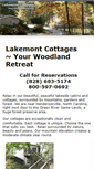 Mobile Screenshot of lakemontcottages.com